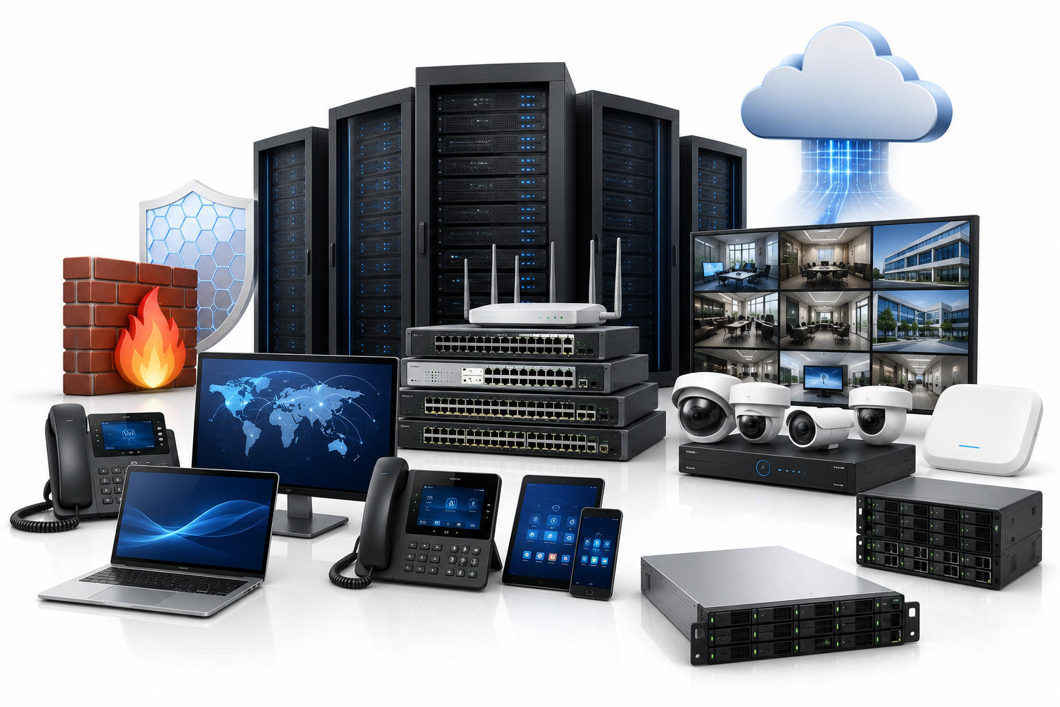 Laptop and workplace computing hardware